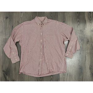 Bills Khakis Button Up Shirt Mens 2XL Cotton Plaid Long Sleeve USA Made